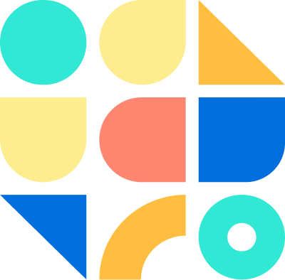 This is Vanquis Bank Loans branding shapes